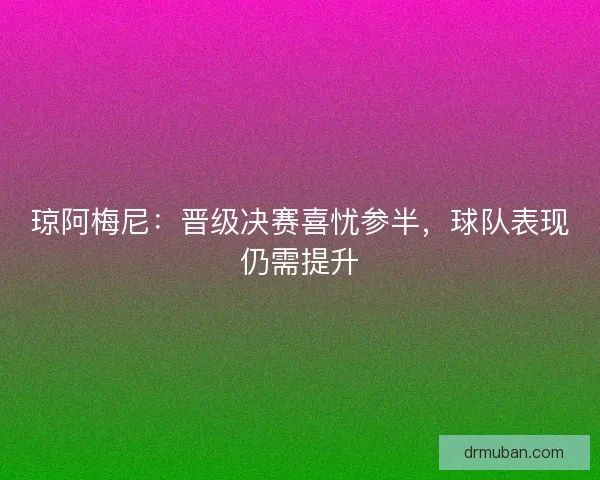 琼阿梅尼：晋级决赛喜忧参半，球队表现仍需提升